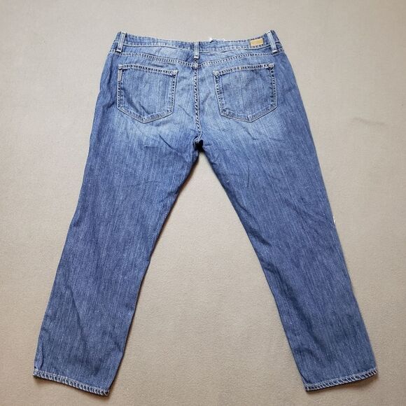 Paige Sz 32 JAMES CROP Willa JEANS super distressed / destroyed - Picture 8 of 16